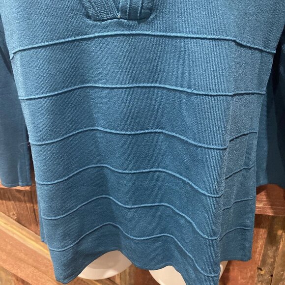 Spence Turquoise Teal Career Wear Blouse Mock Camisole Women Large Mature - Picture 3 of 11